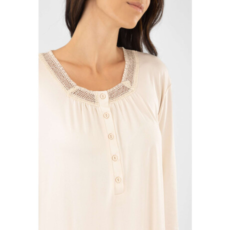 Camison kayla peach puntilla Marfil