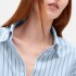 THE BIG SHIRT - POPLIN STRIPES LIGHT BLUE STRIPE