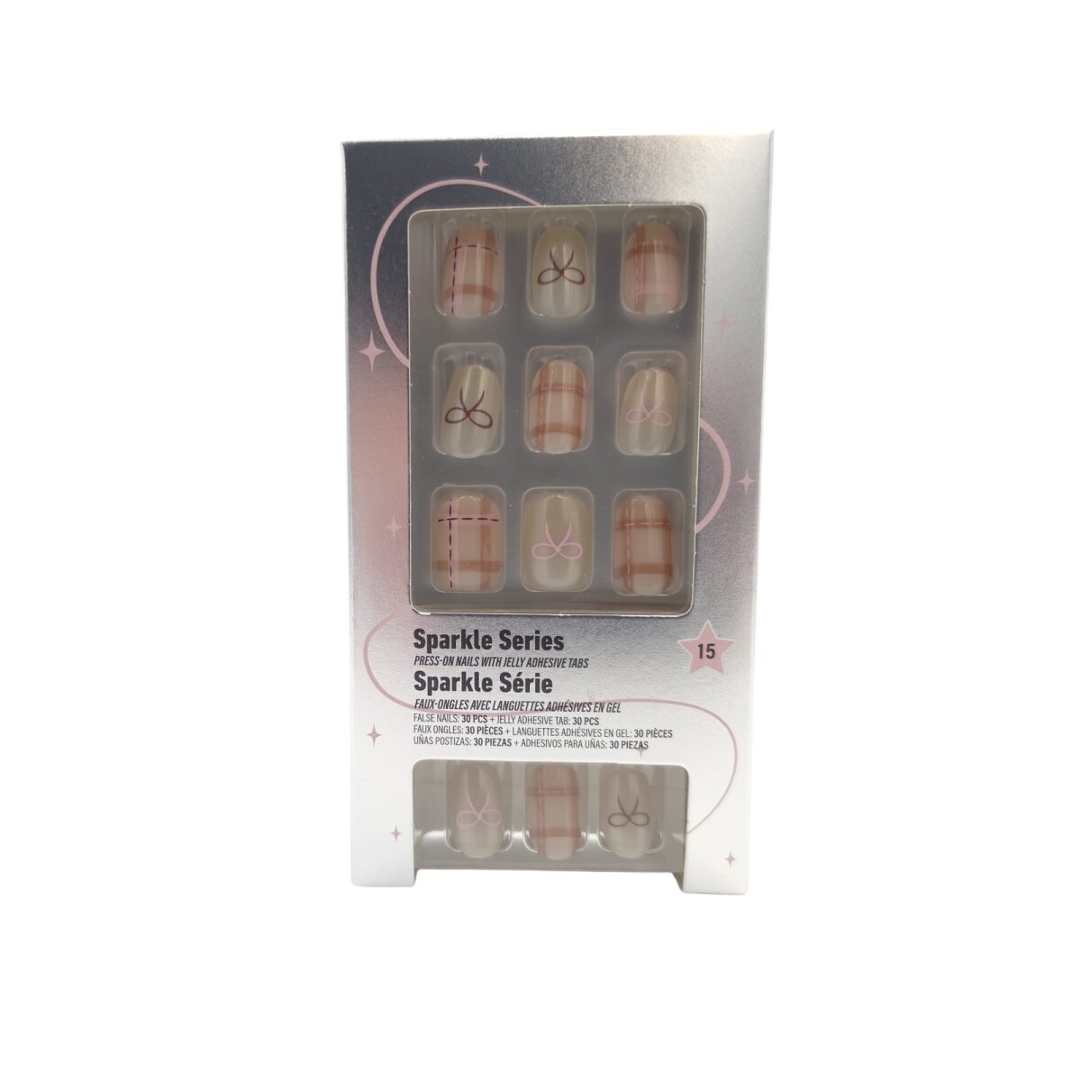 Uñas press on - marrón 