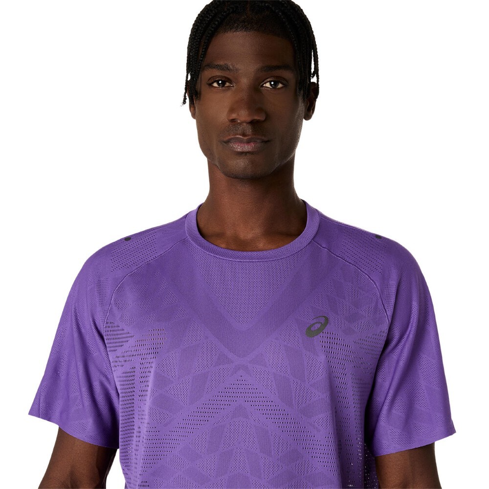 Polo Running Metarun Ss Top Hombre Edo Purple