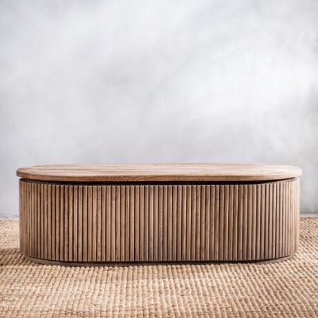 Mesa De Centro Oval Tramatto U