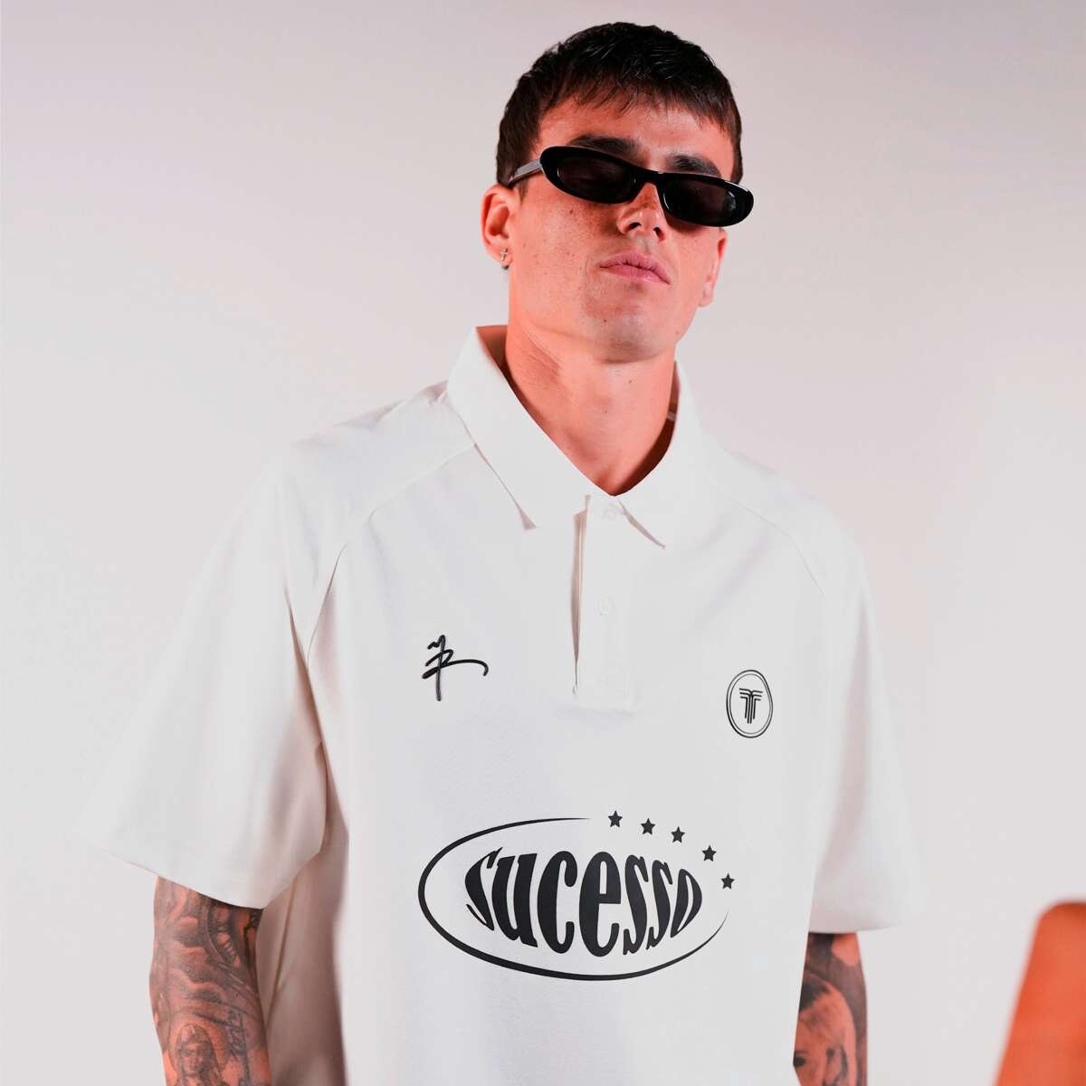 Polo Tiffosi de Hombre - blanco 