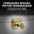 Joyero Organizador Alhajero 3 Pisos C/Llave Cuero Terciopelo Blanco