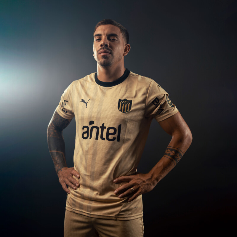 Camiseta de Hombre Puma Peñarol Third Gold Dorado - Negro