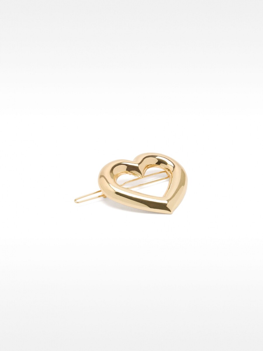 Gancho Para El Cabello De Corazón dorado