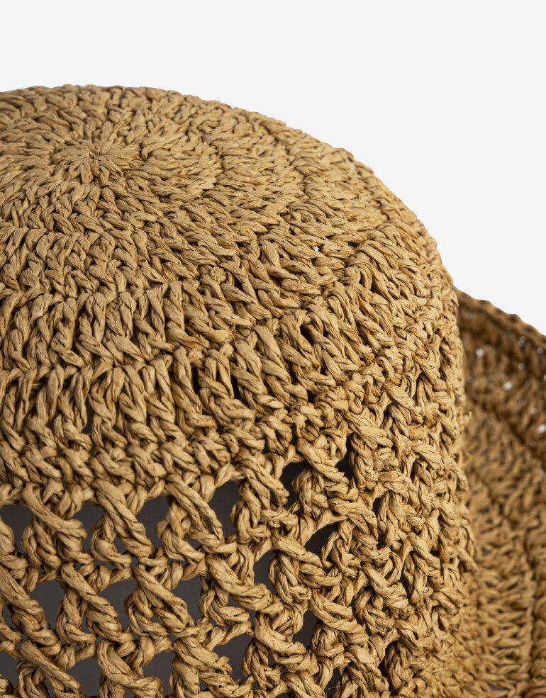 Sombreros verano Piluso Tejido Rafia - Blanco Crudo