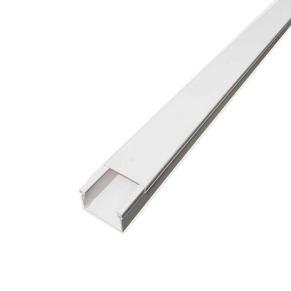 Ducto plástico blanco con adhesivo 20x10mm 2 mts. CAN00054