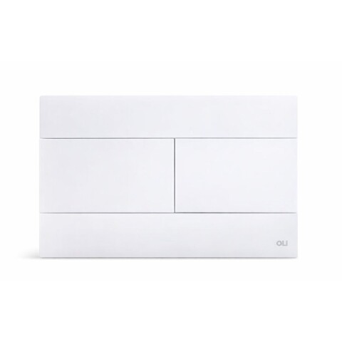 Placa pulsadora Oli Slim blanca para cisterna embutir Placa Pulsadora Oli Slim Blanca Para Cisterna Embutir