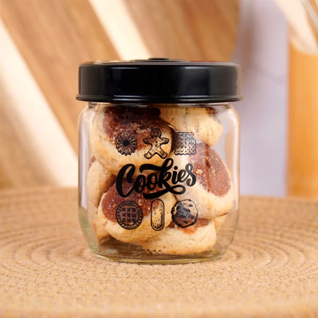Frasco Herevin vidrio 425ml linea Black Cookies Frasco Herevin vidrio 425ml linea Black Cookies