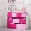 Organizador Infantil 9 Contenedores Rosado y Fucsia Organizador Infantil 9 Contenedores Rosado y Fucsia