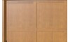Ropero 2 puertas corredizas 2 cajones - Madera maciza Marron