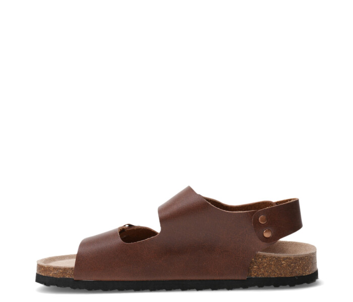 Sandalia STRAPS con tira trasera Brown