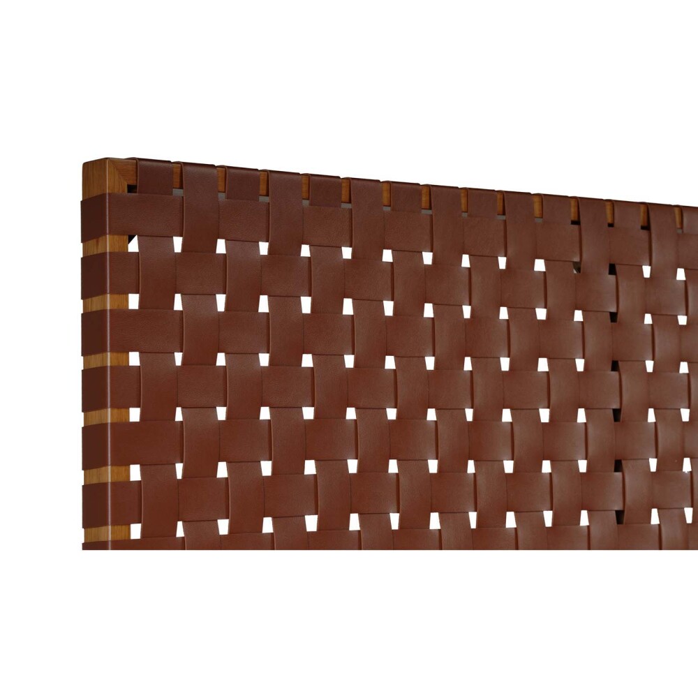 RESPALDO 2 PLAZAS PU-Y-MADERA MARRON FIAMMA