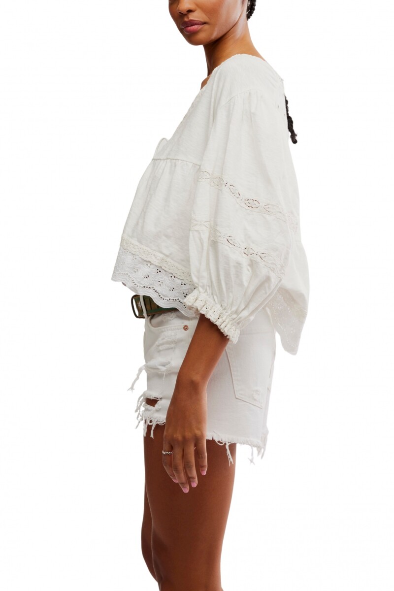 BLUSA BOWIE Marfil