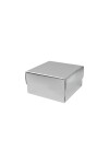 Caja laminada 02 - 8x8x4,5 cm. PLATA