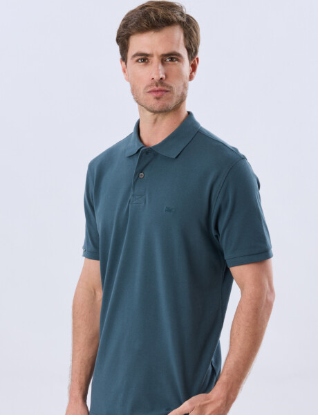 REMERA POLO LISA PIQUÉ Petroleo