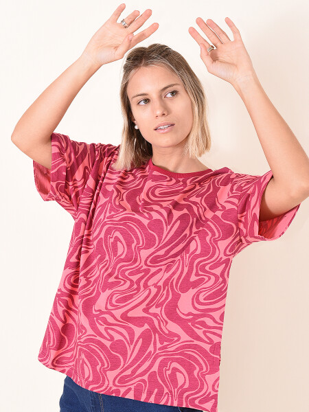 REMERA MARMOLADO MAGENTA