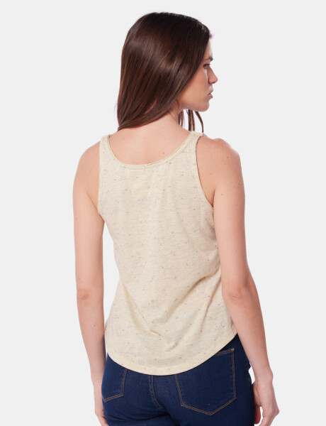 MUSCULOSA CON BOTONES Amarillo