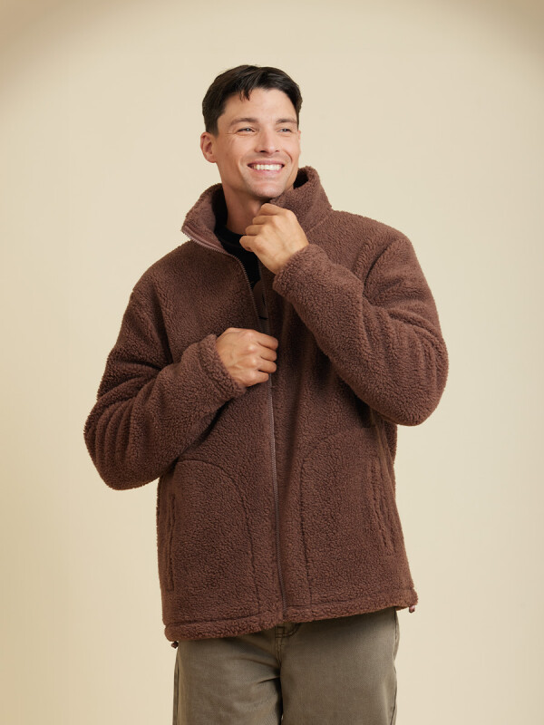 CAMPERA SAYER ( SHERPA) RUSTY MarrÓn