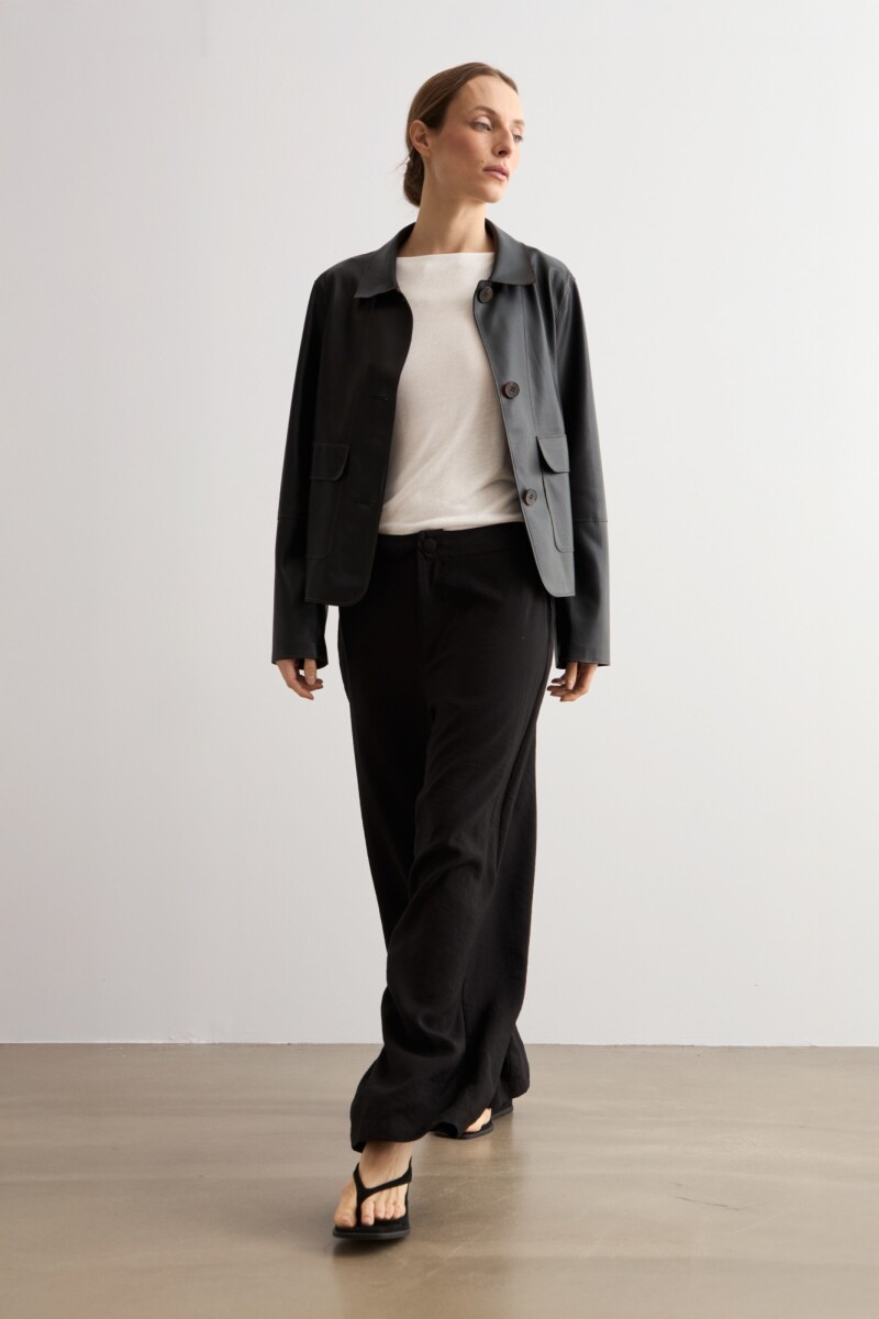 Pantalon recto - negro 