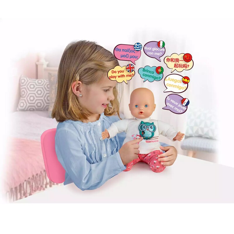 Bebote Nenuco Interactivo – 7 Lenguajes, 30 cm NENUCO INTERACTIVO, 7 LENGUAJES - 30CM