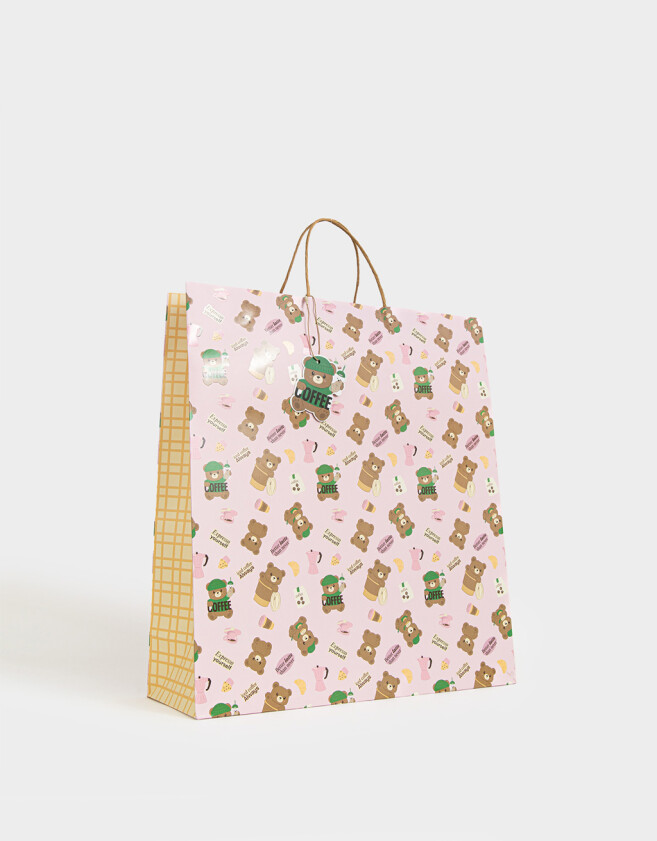 Accesorios Regalos Estampados Bolsa De Regalo Extra Grande Estampada - Combinacion Multicolor