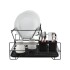Escurridor de Platos de Cocina Escurreplatos de 2 Niveles Desmontable Color Negro Escurridor de Platos de Cocina Escurreplatos de 2 Niveles Desmontable Color Negro