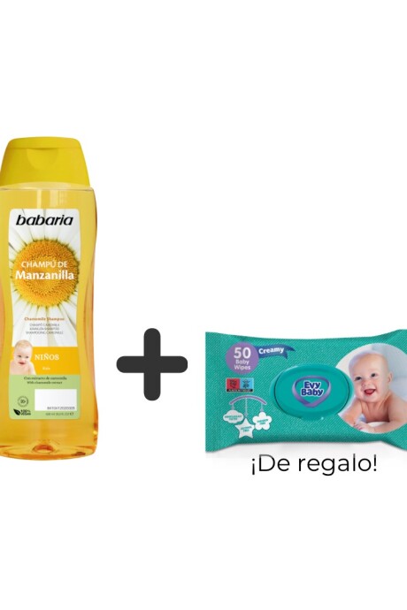 Shampoo de manzanilla para bebé + toallitas húmedas x 50 unidades ¡DE REGALO! Shampoo de manzanilla para bebé + toallitas húmedas x 50 unidades ¡DE REGALO!