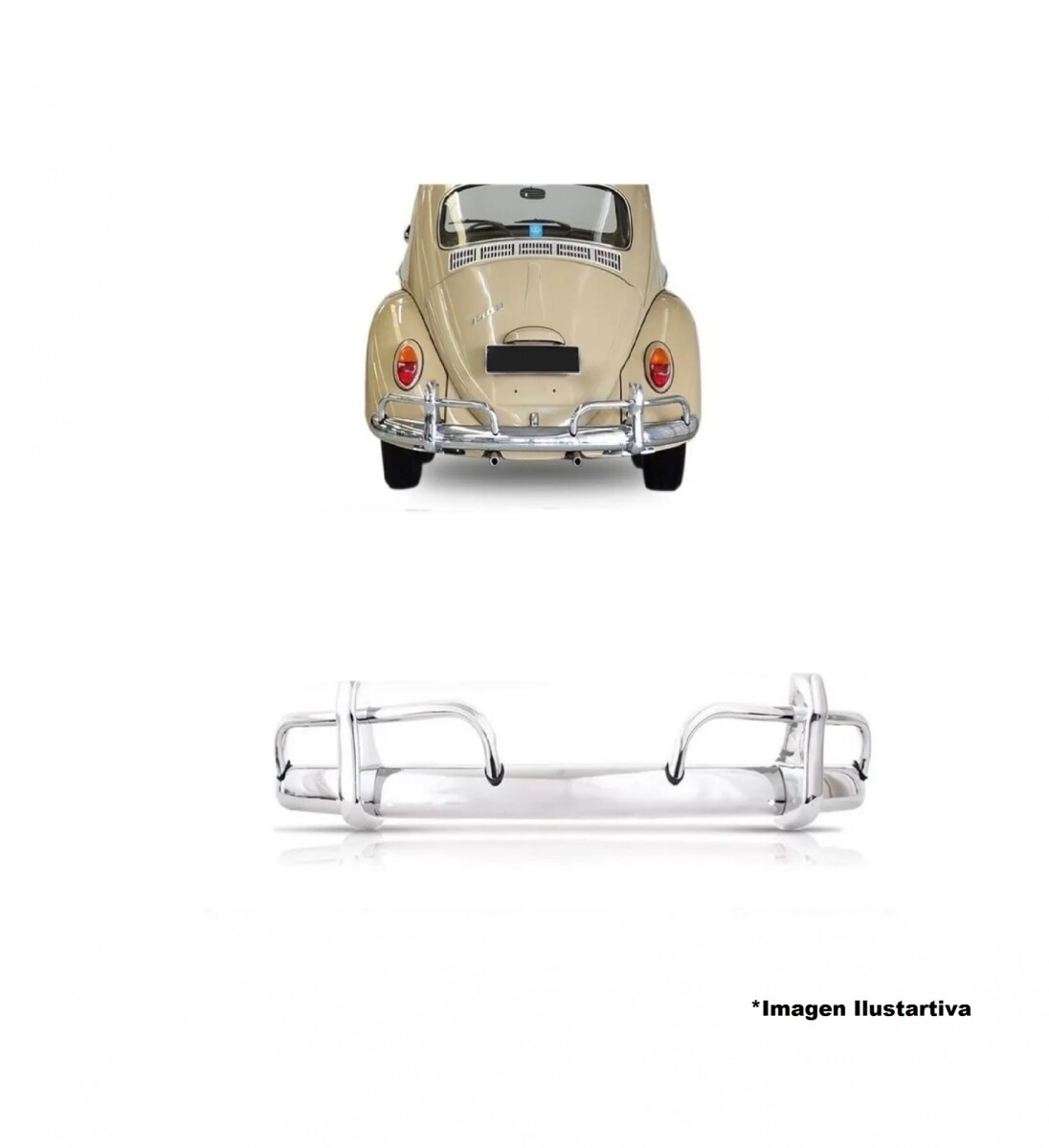 PARAGOLPE TRASERO FUSCA 1200 COMPLETO 