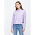 V-DENIM WESTERN CROPPED SHIRT - COLOR DUSTY LILAC