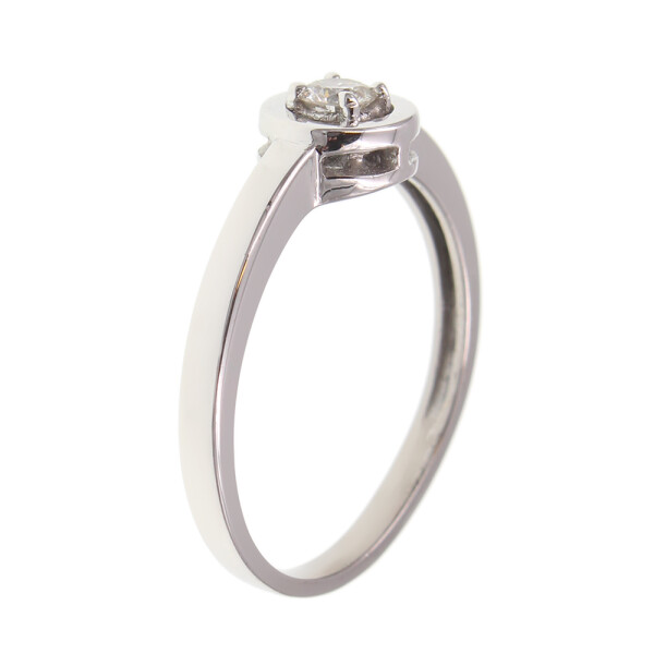 Anillo de oro blanco 18k con brillante (adaptamos nuestros anillos a medida*) N8875W Anillo de oro blanco 18k con brillante (adaptamos nuestros anillos a medida*) N8875W