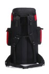 Mochila mochilera de trekking impermeable - Negro/ Rojo Rojo