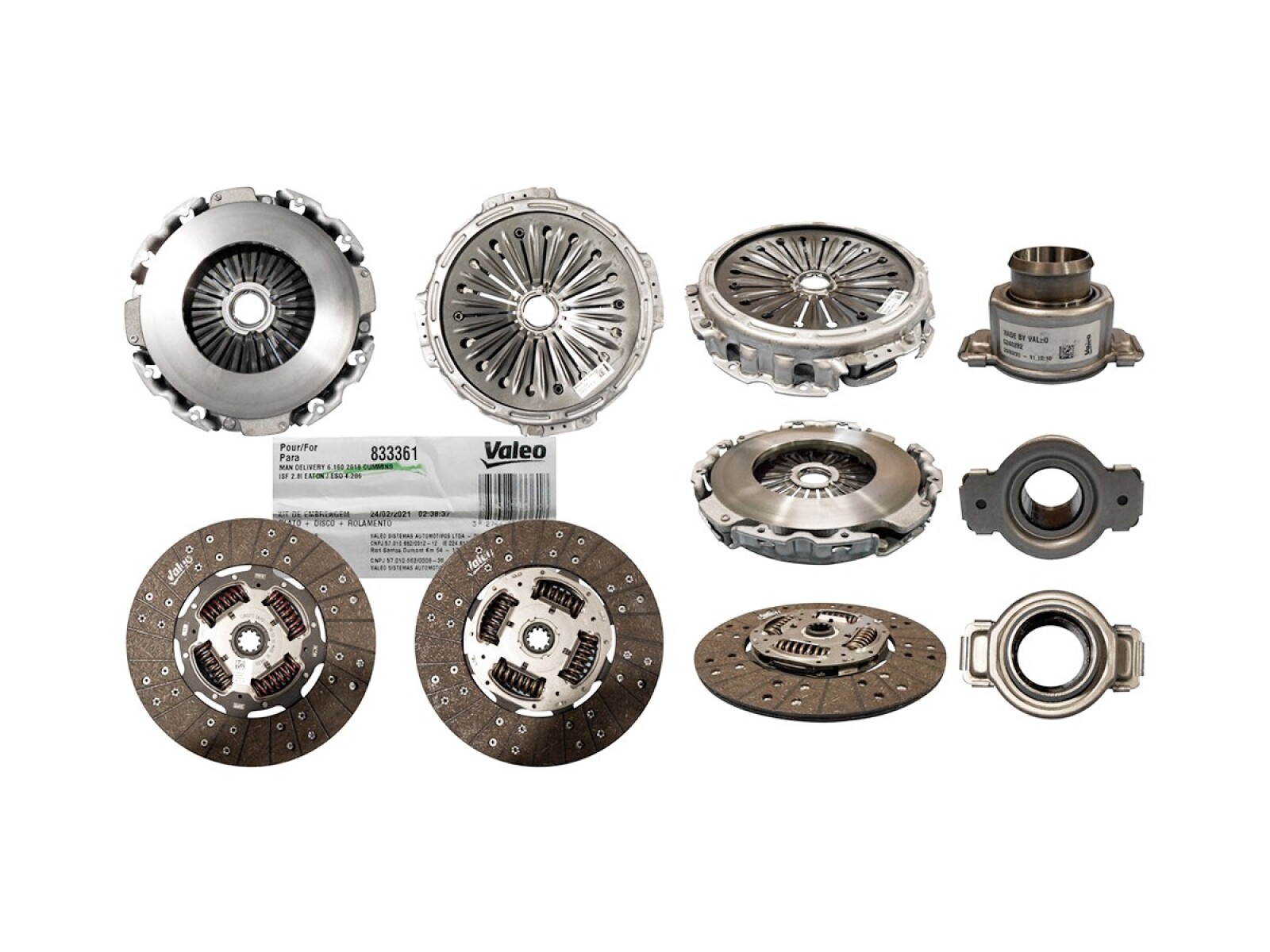 Kit Embrague C/Rod. Valeo Volks Camion 6.160 Del ivery 18-25 Ø310-Est.10 