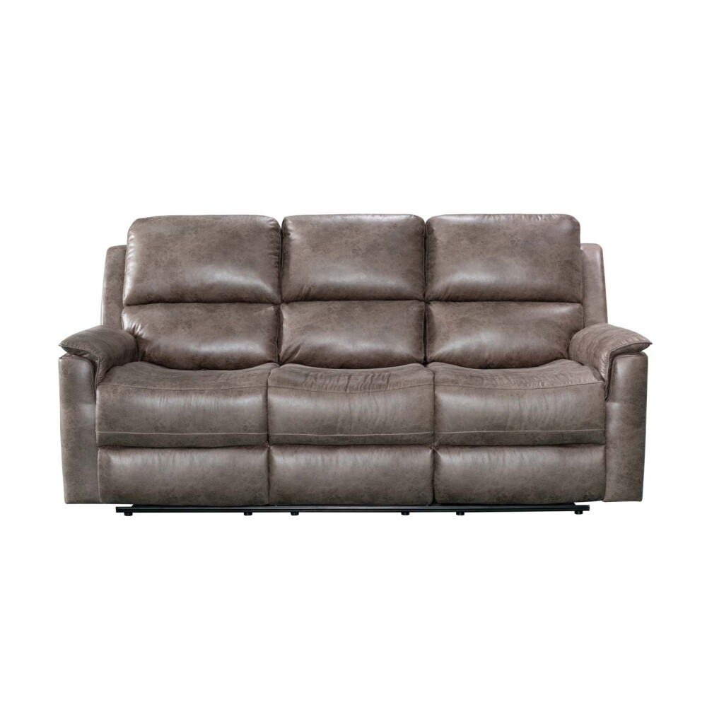 RECLINER MANUAL 3 CUERPOS TELA MARRON LAGOS MOKA