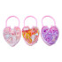 Colitas para el cabello de goma de colores carterita corazón Colitas Para El Cabello De Goma De Colores Carterita Corazón