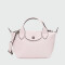 Longchamp -Cartera mini de cuero, Le pliage Xtra Rosado