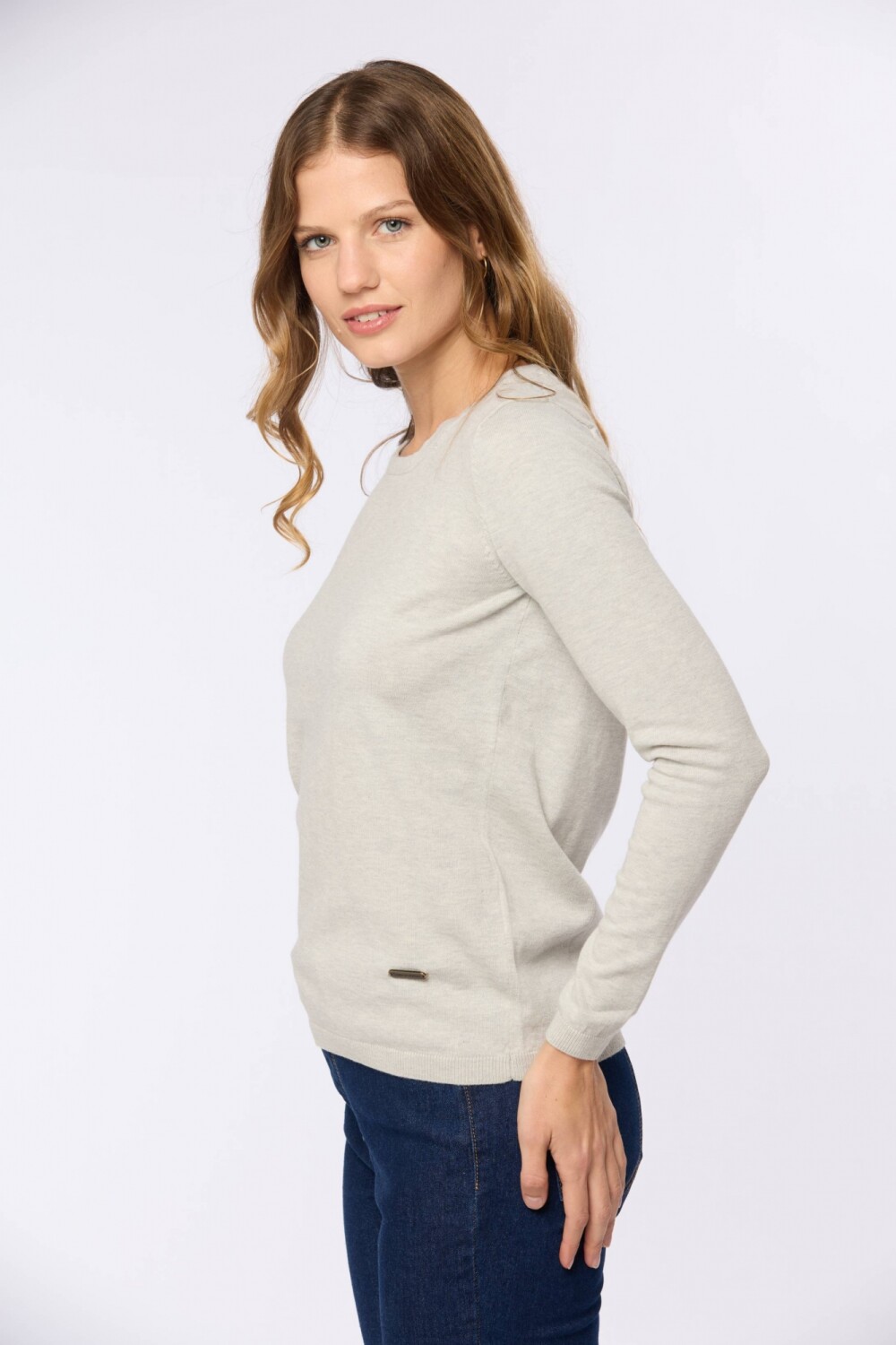 BUZO TEJIDO CLÁSICO Gris