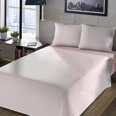 Juego Sábanas Queen Size Richmond House Lisas 100% Microfibra ROSA