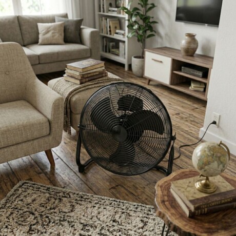 Turbo ventilador Daewoo | Aspas Metálicas | Motor Cobre | Color negro Turbo ventilador Daewoo | Aspas Metálicas | Motor Cobre | Color negro