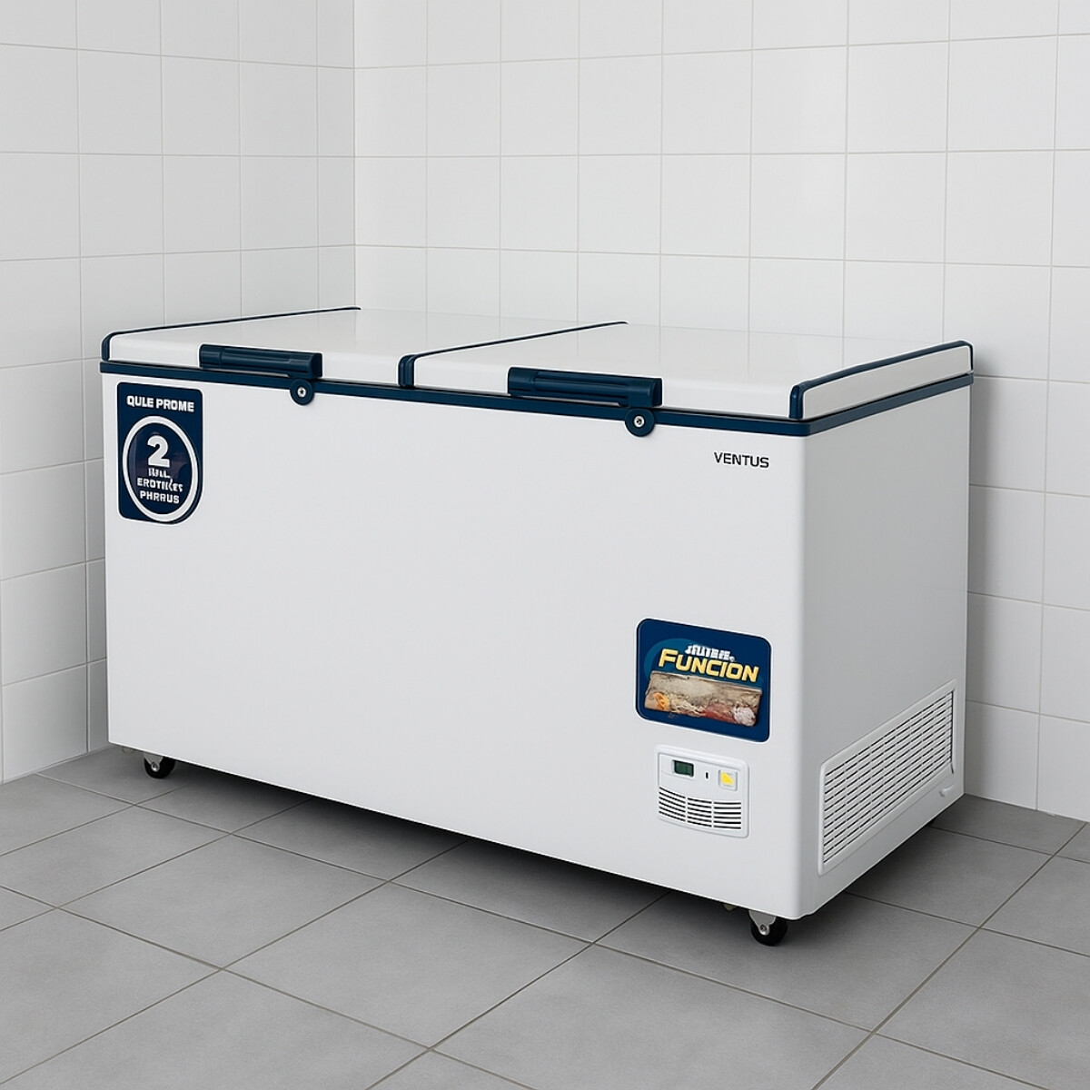 Freezer Horizontal Doble 520 Litros Tapa Ciega 