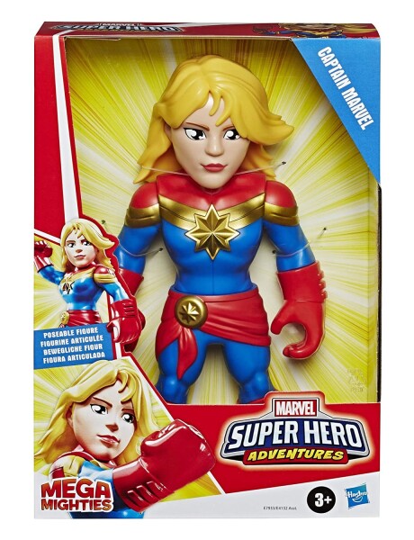Figura Super Hero Mega Migthies Playskool Marvel Hasbro Capitana Marvel