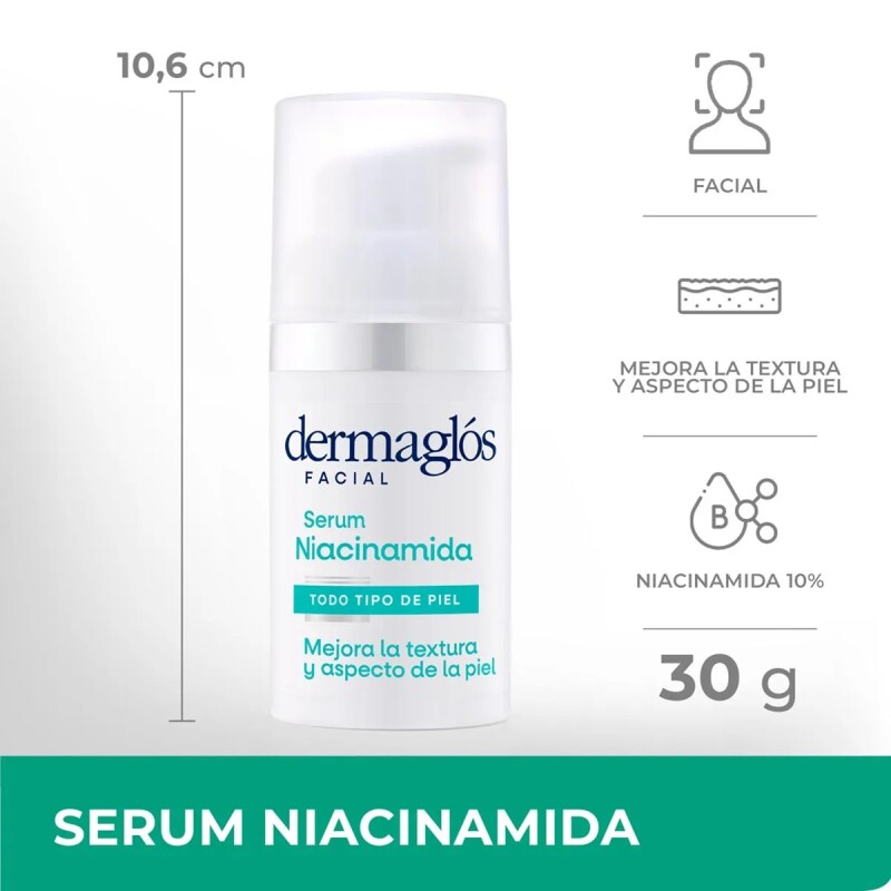Serum Dermaglós Facial Niacinamida 30 Ml. Serum Dermaglós Facial Niacinamida 30 Ml.