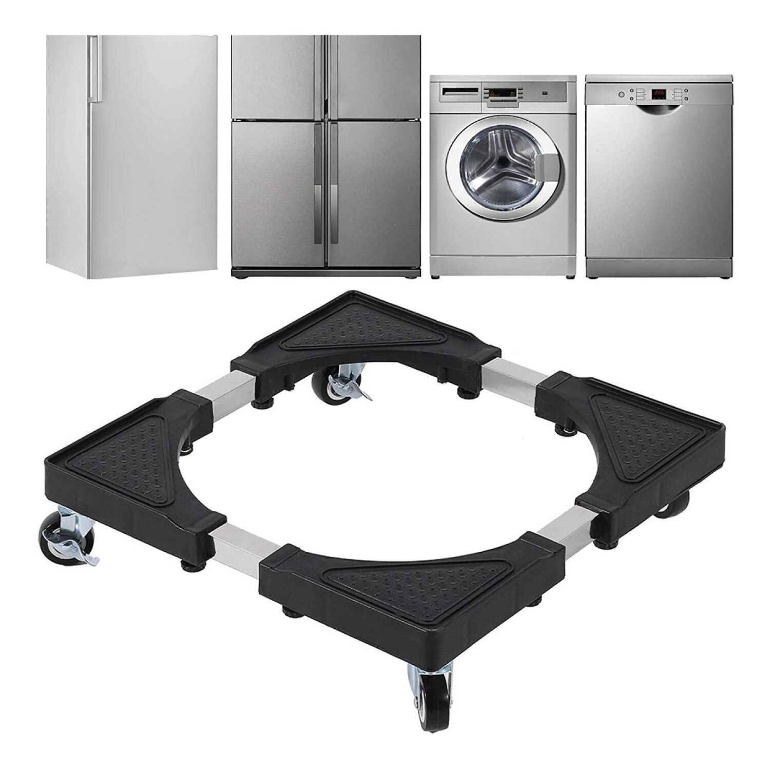 Soporte para base de lavadora, heladera y mas. Antivibración y reducen el  ruido pack 4 unidades – Tubelux