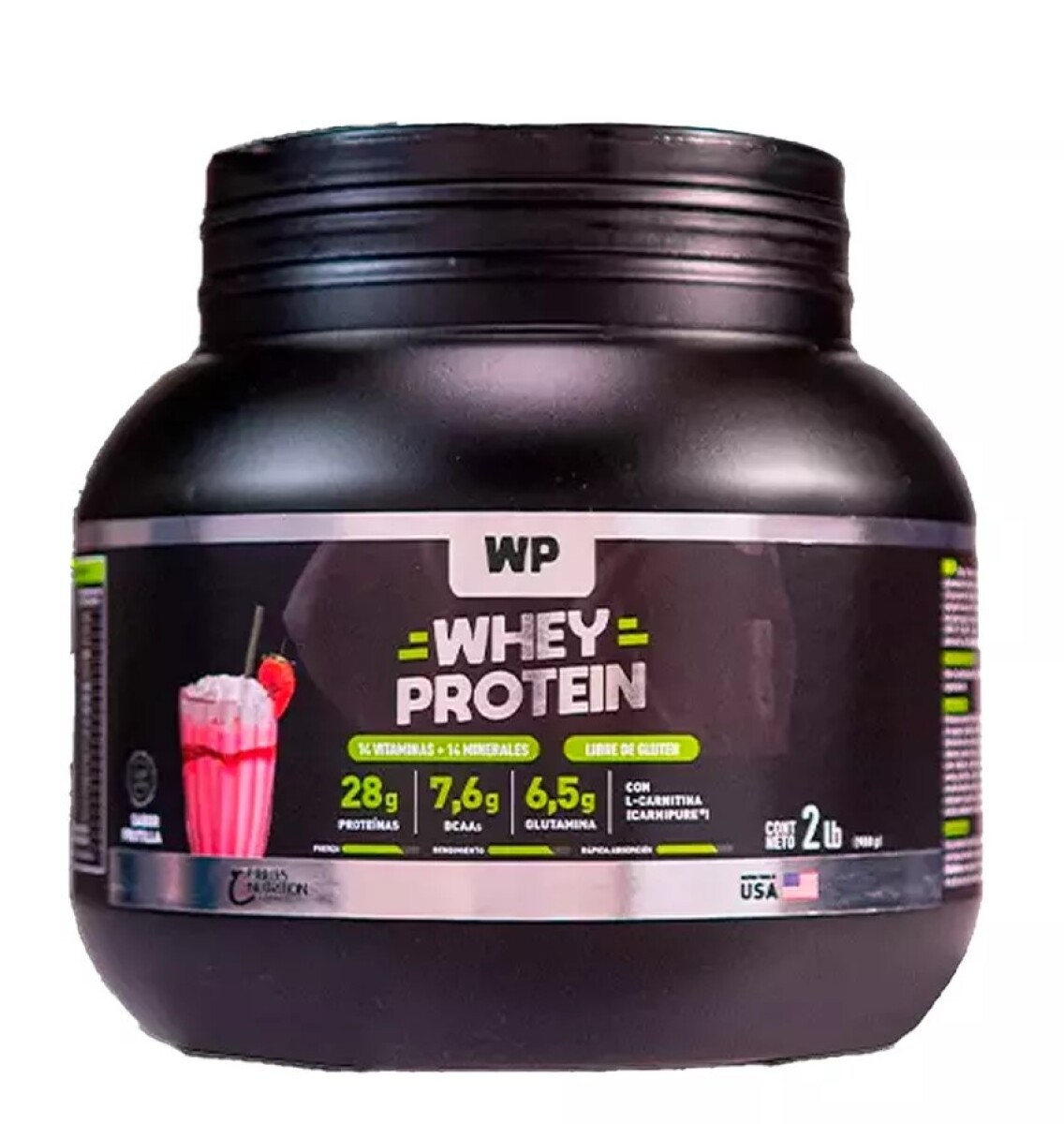 ¡OFERTA IMPERDIBLE! Whey Protein 2lb Frutilla Cibeles Nutrition 