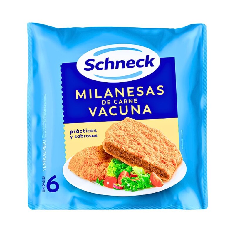 Milanesa de carne Schneck - 6 ud. Milanesa de carne Schneck - 6 ud.