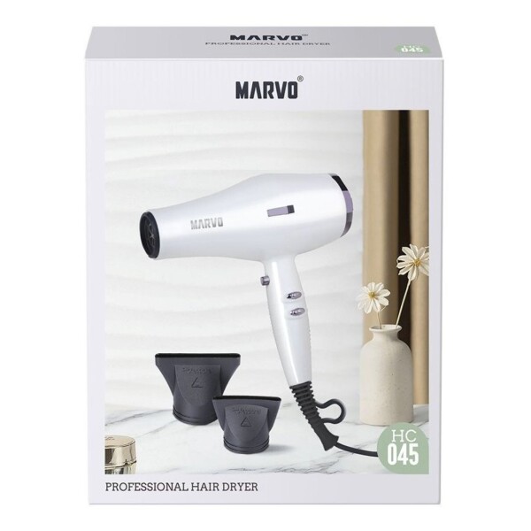 Secador De Pelo Marvo 2300w Iones Cabello + Boquilla Secador De Pelo Marvo 2300w Iones Cabello + Boquilla