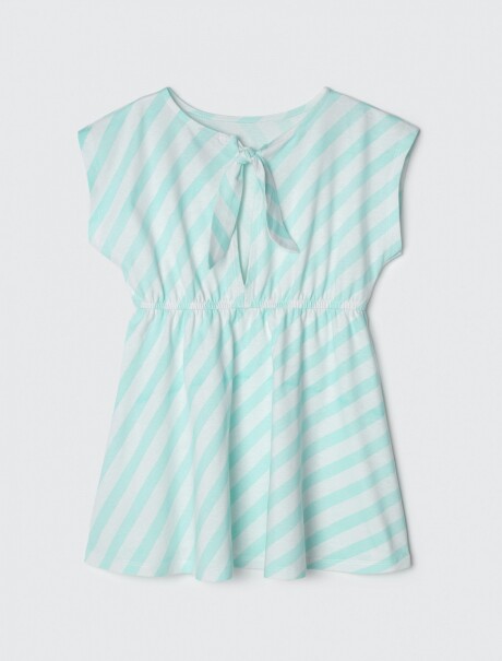 VESTIDO CORTO INFANTIL ESTAMPADO VESTIDO INFANTIL CON RAYAS