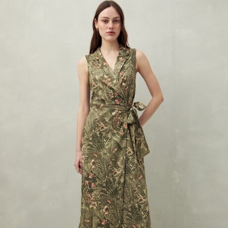 VESTIDO OFERPLAY Verde Oliva