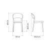 Silla Sissi Respaldo Cerrado en polipropileno - color Negro - 92046/409 - Tramontina Silla Sissi Respaldo Cerrado en polipropileno - color Negro - 92046/409 - Tramontina