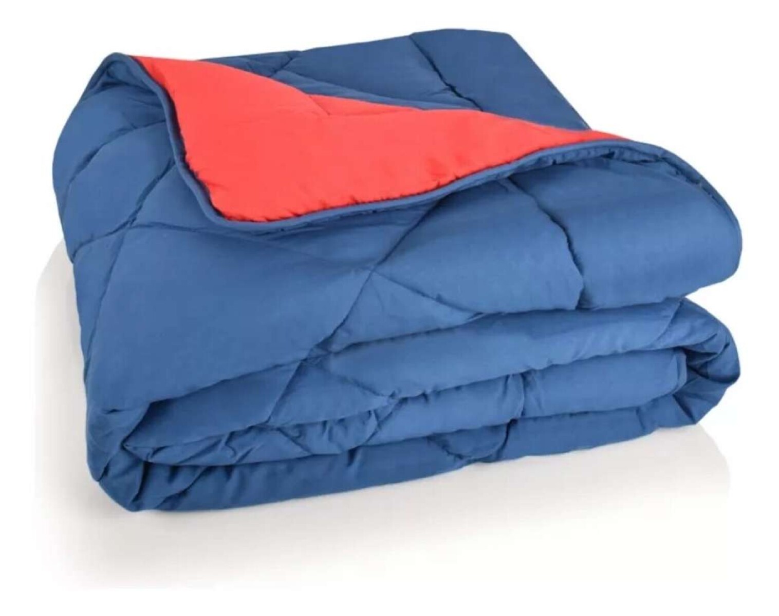 Acolchado Reversible 2 Plazas - Azul 